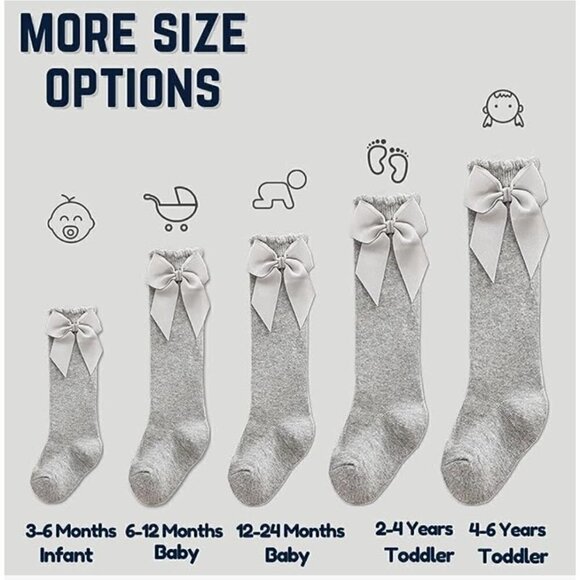 Bow Sock Bundle x5 Set A - Picture 4 of 7